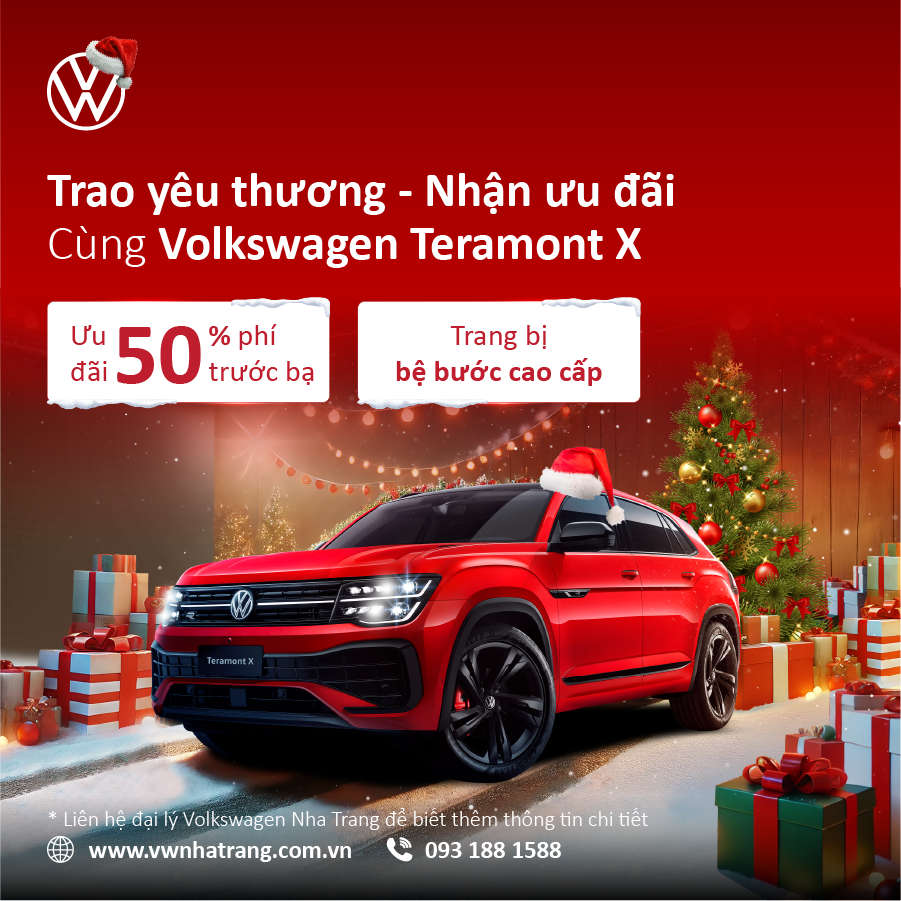 Tin mới từ Volkswagen Nha Trang: Giáng sinh An Lành nhận ngàn ưu đãi trong tháng 12